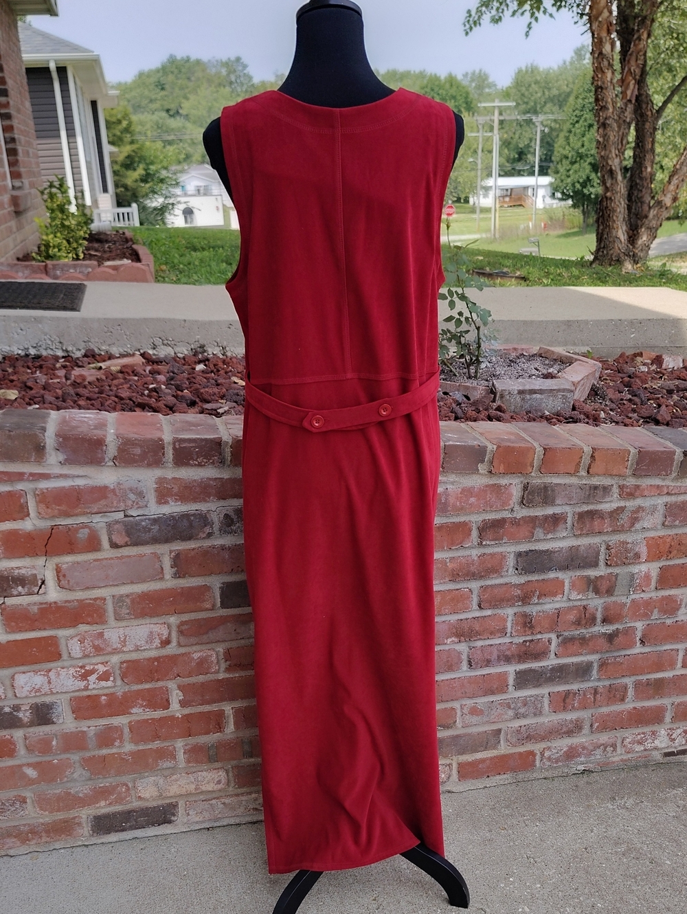 Vintage Amanda Smith Patchwork Floral Square Neck Midi Dress Size M 90s Cottage - Picture 5 of 13